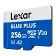 Lexar microSDXC Memory Card 256GB BLUE PLUS UHS-I V30 A2 LMSBLPL256G-BNANG