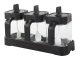 Glass Spice Containers with Spoon, Set of 3
