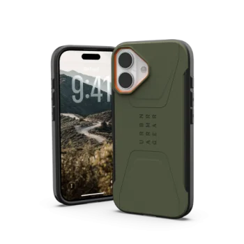 UAG Civilian MagSafe Phone Case Cover iPhone 17 - olive and orange