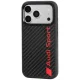 Audi R8 Carbon Fiber MagSafe Case for iPhone 18 Pro / 17 Pro, Black