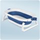 Ricokids 728600 Foldable Baby Bathtub with Insert, White/Blue
