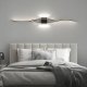 Black Wall Lamp 60cm, Cold White Light