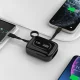 Dudao K32 Power Bank 10000mAh 22.5W with Built-in USB-C & Lightning Cables, Black