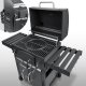 Charcoal Grill Berdsen BD-893 with Thermometer, Black