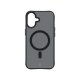 3mk iPhone 17 Case Smoke MagCase, Black Semi-Transparent