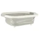 Collapsible Silicone Bowl / Cutting Board / Sink 4in1 5.5L, White/Grey