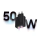 Samsung Power Adapter Duo EP-T5020XBEGEU Wall Charger 2x USB-C 50W, Black
