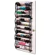 ModernHome PJJWMSR003 BLACK Over-the-Door Shoe Organizer, Black