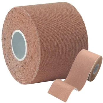 Kinesiology Tape, Rigid, 5 cm x 5 m, Brown