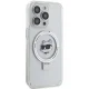 Karl Lagerfeld iPhone 15 Pro Case Ring Stand Choupette Head MagSafe, White