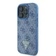 Guess iPhone 16 Pro Case Crossbody 4G Metal Logo Strass, Blue