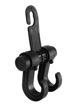 Universal Car Headrest Hook Hanger for Bags Purses and Clothes, black