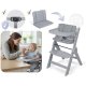 Nukido Timo Wooden High Chair, Adjustable & Foldable for Babies and Toddlers
