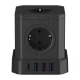 Power Strip Newell GaN Power Cube 9in1, 4000W, 1.5 m, Black