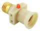 E27 bulb socket splitter adapter with 2 outlets, white
