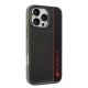 Audi Carbon Fiber Stripe iPhone 16 Pro Max 6.9\" melns cietais vāciņš | Black Hardcase Aus-Tpupcip16Pm-R8/D1-Bk