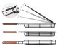 BBQ Grilling Basket Nonstick Barbecue Grill Mesh for Vegetables Meat Fish, 49 cm