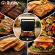 Electric Grill / Sandwich Maker Ruhhy 2000W, Black