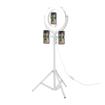 Remax Vlogging Ring Photo Video Light Lamp 26cm with Tripod Mount 1.9m and 3 Phone Slots