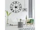 Retro Vintage Loft 3D Wall Clock, 60cm, Black