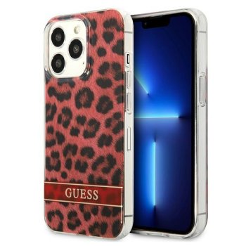 Guess Leopard Case for iPhone 13 / 13 Pro Red