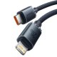 Baseus Crystal Shine USB Type C to Apple iPhone Lightning Data Charging Cable, PD, 20W, 1.2m, Black