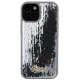 Guess iPhone 15 Case Sequin Script Metal, Silver