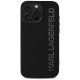 Karl Lagerfeld HC 3D Rubber Elongated Glitter iPhone 16 Pro Max Case - Black