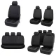 A set of Universal Eco Leather Car Seat Covers, Black
