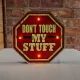 Forever Light Retro Metal LED Sign Don\'t Touch
