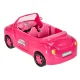 Pink Doll Convertible Car with Doll, Dog and Picnic Basket, 4 pcs