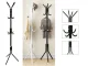 Free Standing Coat Rack with 12 Hooks, 174cm, Black