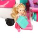 2-in-1 Doll Airplane Playset with Doll and Accessories, Pink