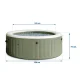 Intex 28426NP-Z Inflatable SPA Hot Tub with Hydromassage, 4-Person