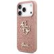 Guess Fixed Glitter Big 4G Phone Case Cover iPhone 17 Pro - Pink