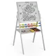 Ricokids Double-Sided Magnetic and Chalk Board for Kids, Grey