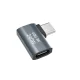 Wozinsky WPKB-01 USB-C to USB-C Side Angled Adapter 40Gbps 240W 8K OTG - Gray