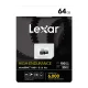 Lexar High-Endurance microSDXC 64GB Memory Card (LMSHGED064G-BCNNG)