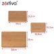 Zortiva Bamboo Cutting Board Set with Stand, 3 pcs