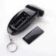 Compact Digital Breathalyzer with LCD and 5 Interchangeable Mouthpieces, Black