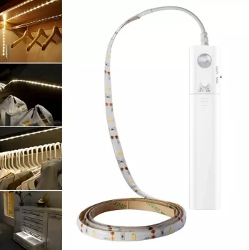 LED Strip 2m with Motion Sensor, Cold White (5000K)