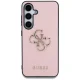 Guess Grained Big 4G Logo Case for Samsung Galaxy S25+ Pink