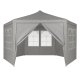 Garden Gazebo Event Pavilion with Windows MultiGarden 2x2x2 m, grey