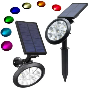 RGB Solar Garden Lamp with Color Changing, 42 cm