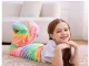 Glow in the Dark Mermaid Tail Blanket for Girls, Cozy Fleece Wearable Sleeping Bag, Rainbow