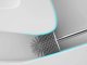 Silicone WC Toilet Brush, White/Gray