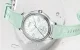 COLMI L28 Smartwatch, 1.32\" AMOLED, Bluetooth Calls, IP68, Silver with Green Leather Strap