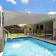 Multigarden 19196G GRAY Square Sun Shade Sail 5x5 m, Grey