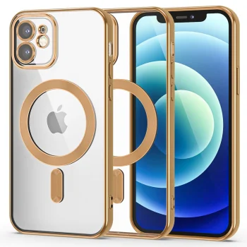 Tech-Protect iPhone 11 Case MagShine Line MagSafe, Gold