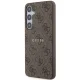 Guess Samsung Galaxy S24+ Case 4G Collection Leather Metal Logo MagSafe, Brown